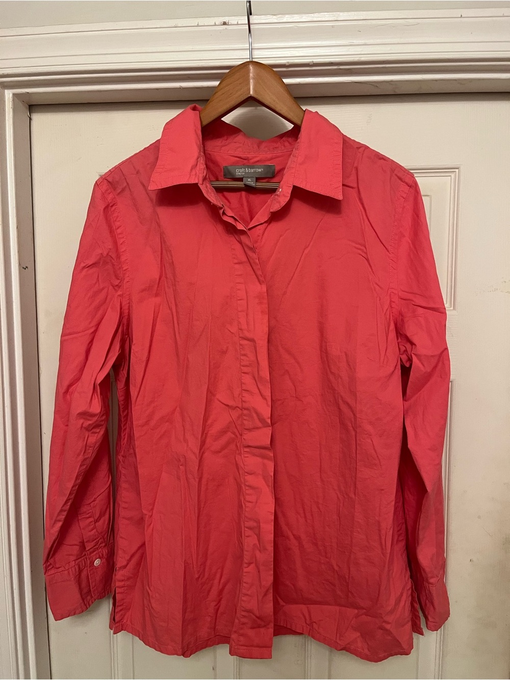 croft & barrow Coral Button-Front Blouse